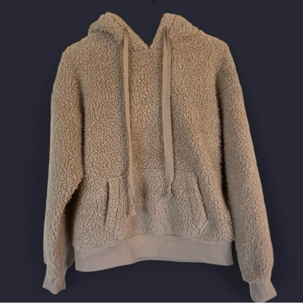 Tan Sherpa Hoodie